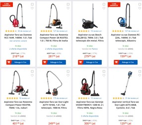 Aspiratoare ieftine de Black Friday 2017 la emag