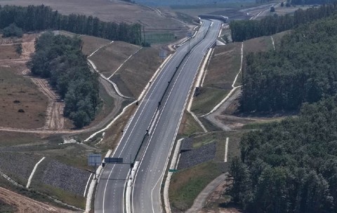 O parte din autostrada A3 Zimbor - Poarta Sălajului