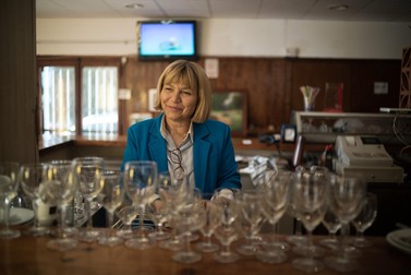Mariana Andronache la restaurantul din Calaf, Comunitatea Autonomă Catalonia
