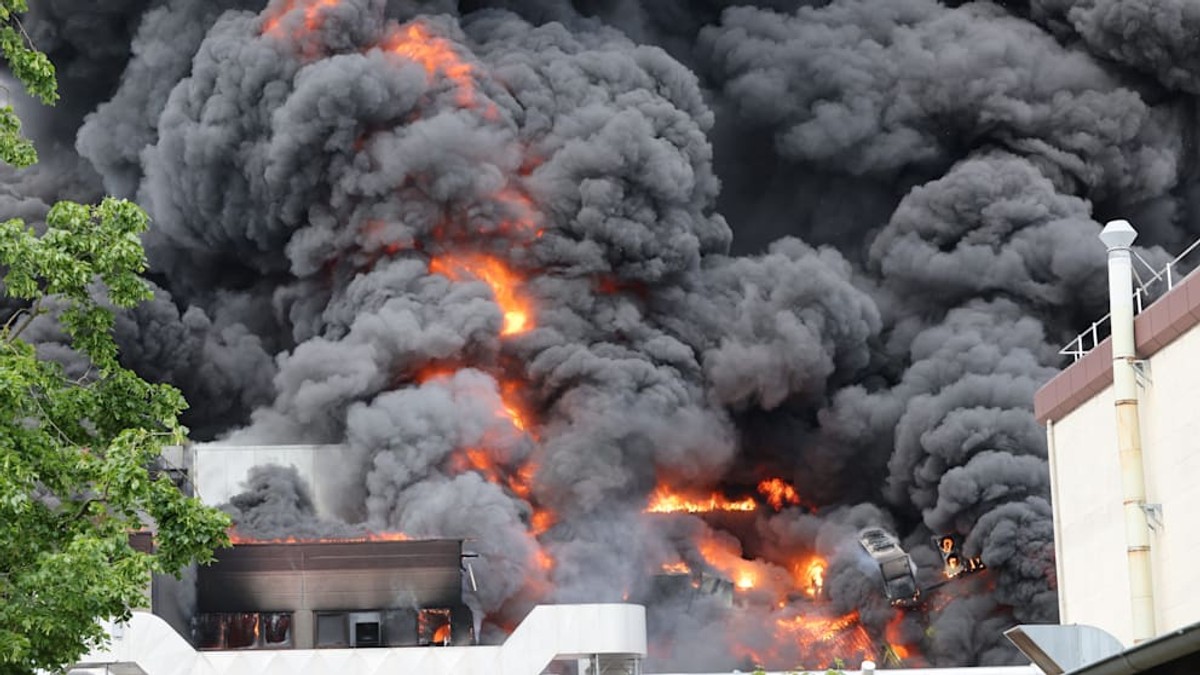 Incendiu la o fabrică de armament din Berlin Foto: X @nexta_tv
