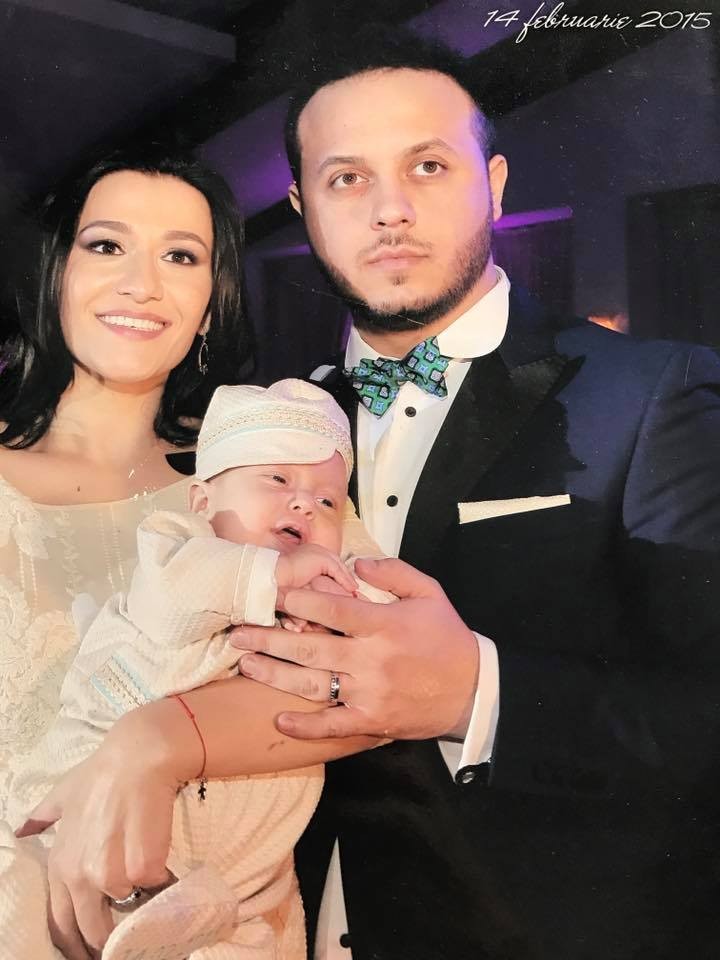 Claudia Pătrășcanu, alături de soțul ei, Gabi Bădălău, și de primul lor copil, Gabriel