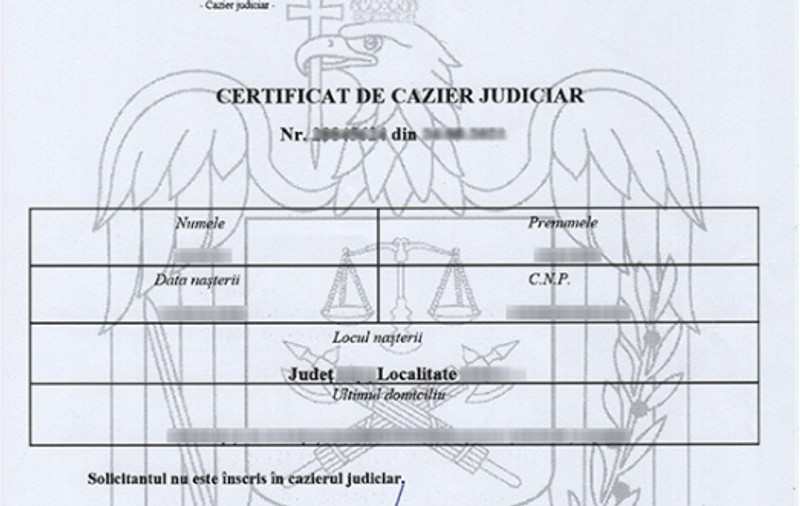 Cazierul judiciar va fi eliberat și în format online. Legea a fost promulgată de președintele Klaus Iohannis