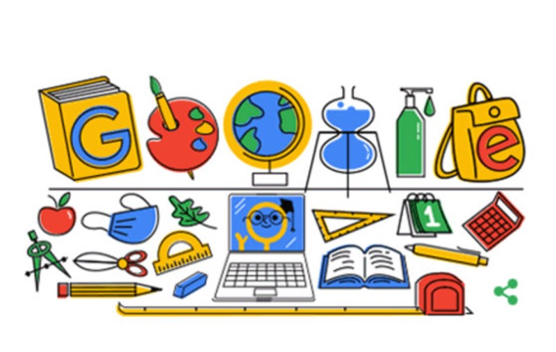 Prima zi de școală: Google celebrează începerea cursurilor printr-un Doodle special