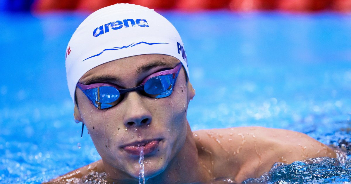 David Popovici, finala probei 100 m liber