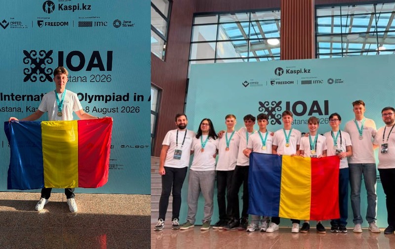 elevii romani au luat opt  medalii la olimpiada inteligenta artificiala - 2026