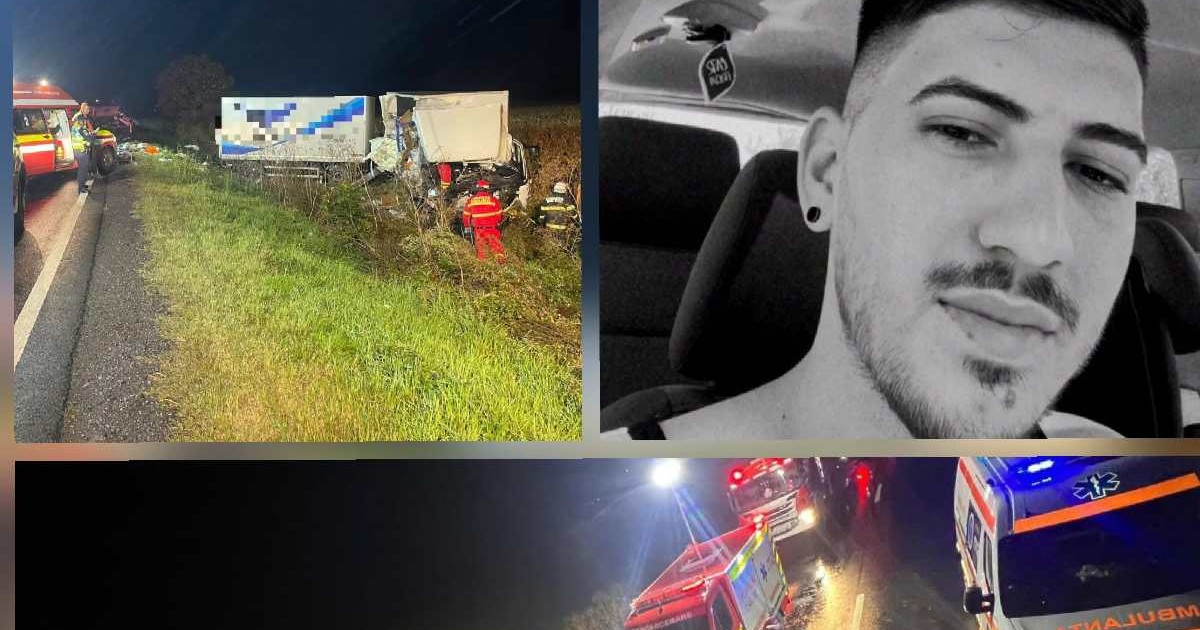 Colaj foto cu un accident produs în Mureș