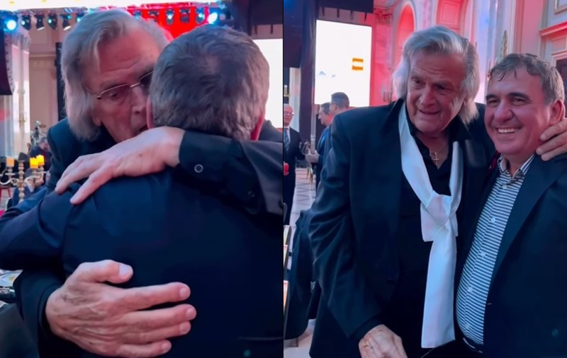 Întâlnire emoționantă între Florin Piersic și Gheorghe Hagi. Cum au fost filmați cei „doi regi”