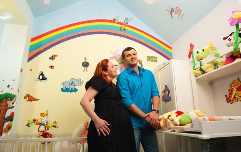 Foto | Penelista Cristina Pocora a pregătit deja camera fetiţei care se va naşte mâine
