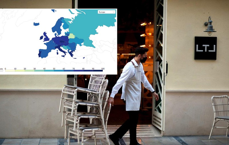 Harta care arată cât de dure sunt restricțiile impuse de fiecare țară. România, unele dintre cele mai relaxate din UE, în valul trei