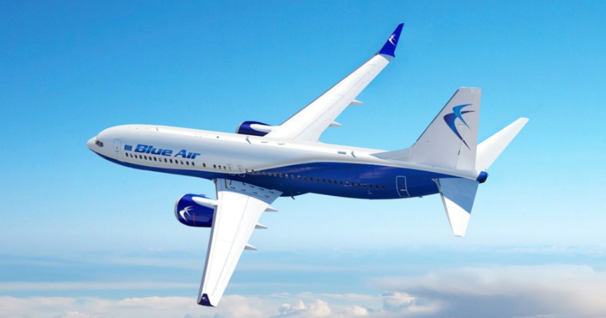 Un avion Blue Air