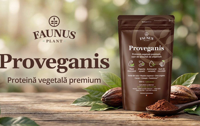 Proteinele vegetale câștigă teren: Proveganis de la Faunus Plant, formulă premium cu digestibilitate ușoară