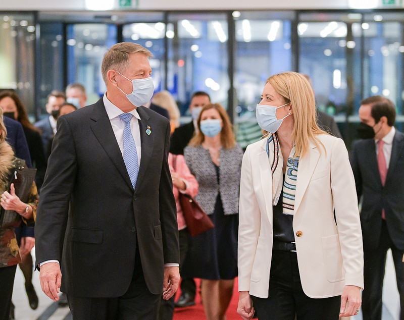 Iohannis s-a întâlnit cu șefa Parlamentului European. Ce abordare a propus pentru detensionarea crizei din Ucraina