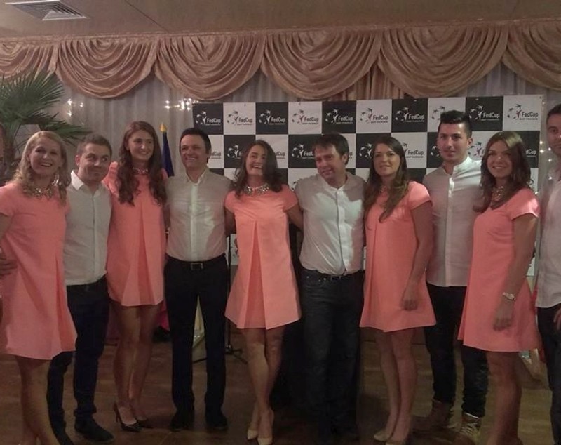 Echipa României de Fed Cup, în roz la petrecerea jucătoarelor