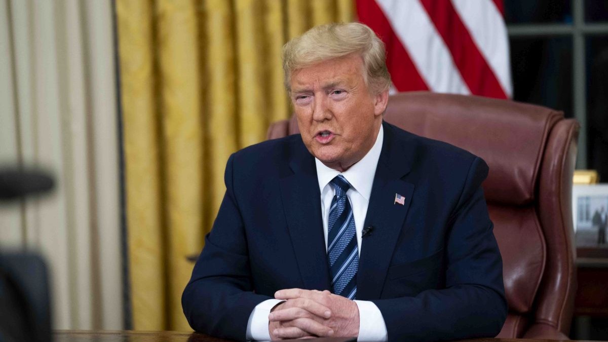 Donald Trump s-a adresat națiunii din Biroul Oval FOTO: EPA