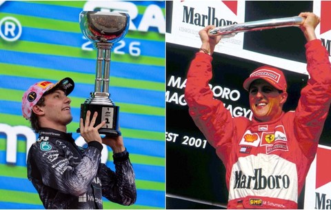 Ca pe vremea lui Michael Schumacher. Ce s-a auzit pe podiumul de Formula 1 după ultimele două curse câștigate de Kimi Antonelli