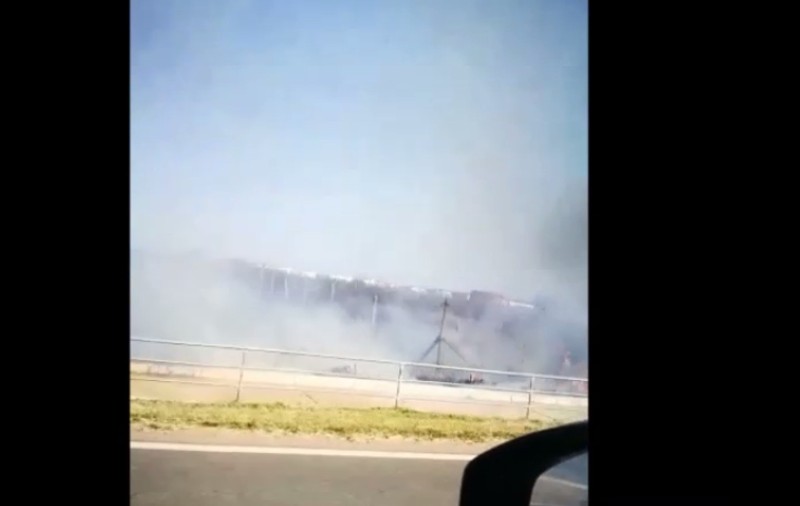 VIDEO | Incendiu violent în Vama Veche
