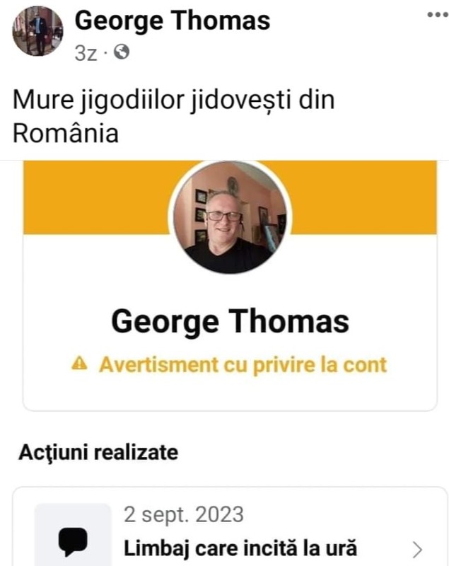Antisemitism feroce, rămas nesancționat. Autoritățile române n-au reușit să-l identifice pe autorul unor postări prin care evreii sunt numiți „cancerul lumii”