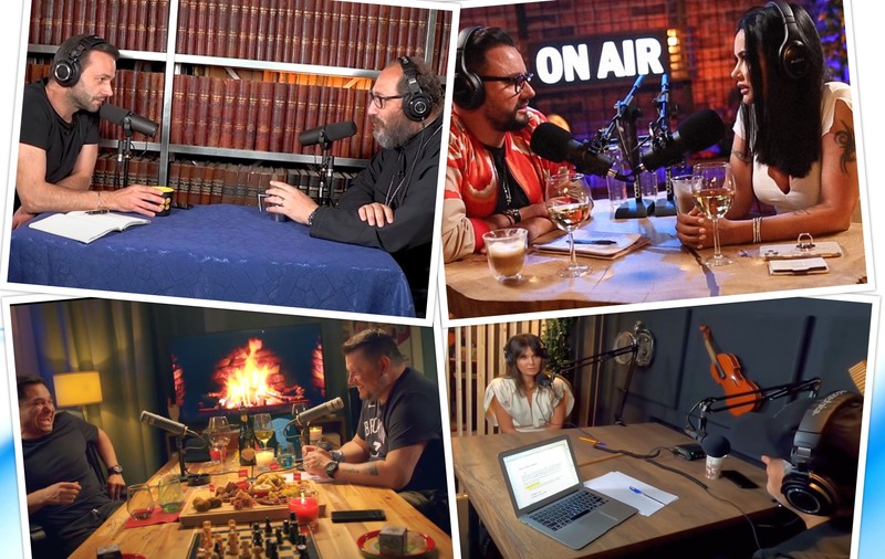 Bătălia podcasturilor. Ce vedete s-au mutat în online și cine câștigă topul vizualizărilor