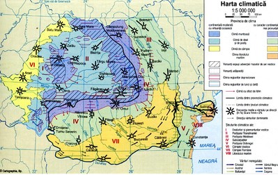 Ce climă are România. Harta climatică a României