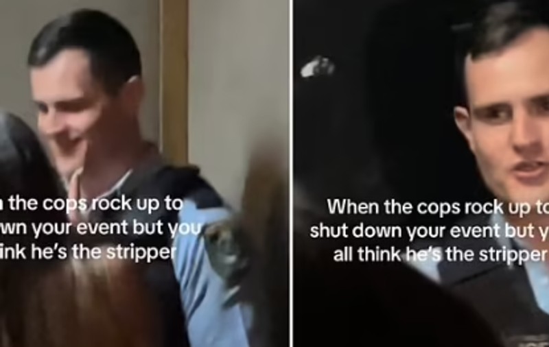 „Hainele jos!”. Un polițist care încerca să oprească o petrecere „prea zgomotoasă” a fost confundat cu un stripper, în Australia