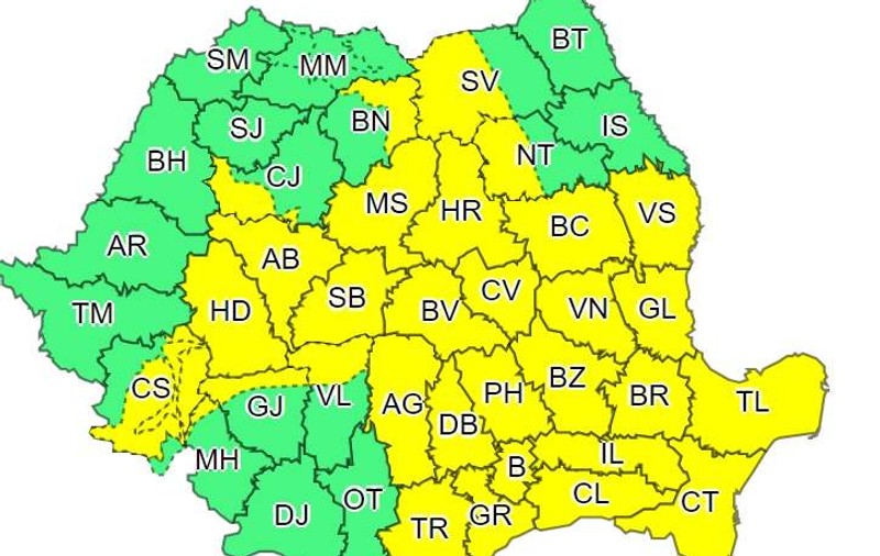 Capitala, lovită de furtuni puternice. Vijelii şi ploi torenţiale în următoarele 24 de ore