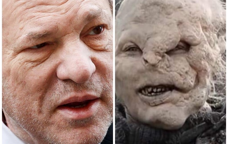 Un orc din „Stăpânul inelelor”, făcut după chipul lui Harvey Weinstein, producătorul condamnat pentru abuzuri sexuale