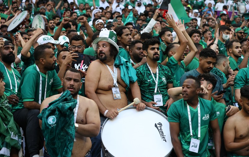 Fanii Arabiei Saudite sunt în sărbătoare, după victoria istorică cu Argentina de la Cupa Mondială - VIDEO