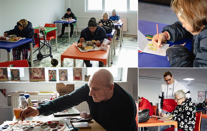 REPORTAJ. Cum e iarna în cel mai mare centru destinat oamenilor străzii din București pentru un pictor de icoane, un cinefil, un gropar și un inginer: „În momentul în care dai de dracul, și umbra te părăsește”
