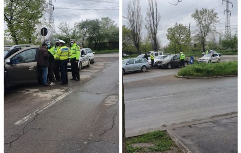 Șofer beat adormit la volan în apropierea unei intersecții, la Galați. Trei ore n-a mai circulat nimeni