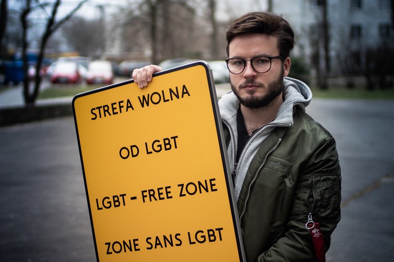Activistul LGBT+ Bartosz Staszewski FOTO: Przemyslaw Stefaniak