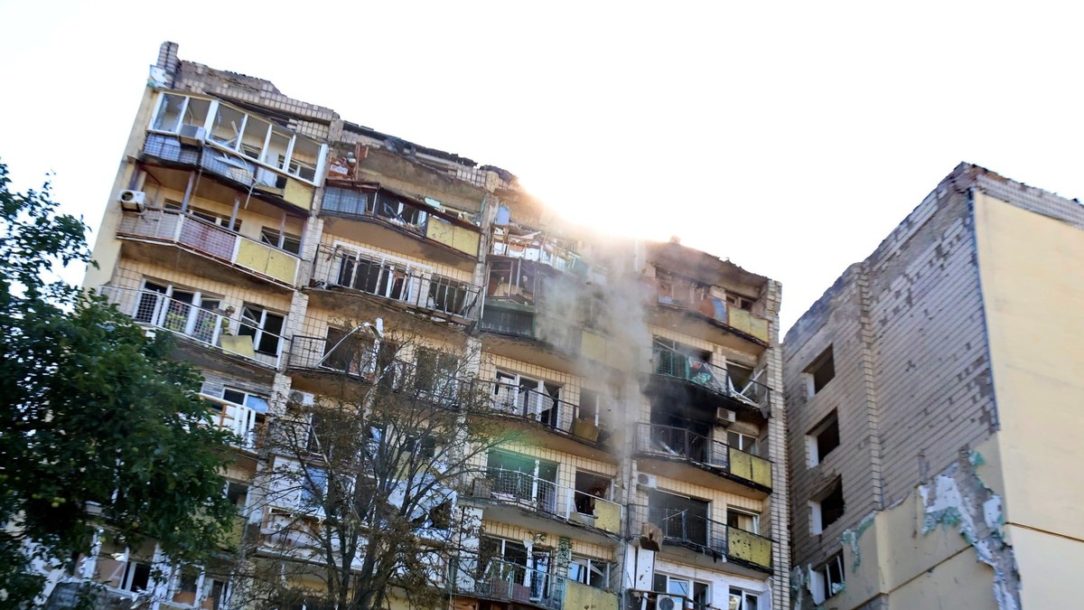 Bloc de locuințe din Kiev distruse de drone rusești Foto: Profimedia