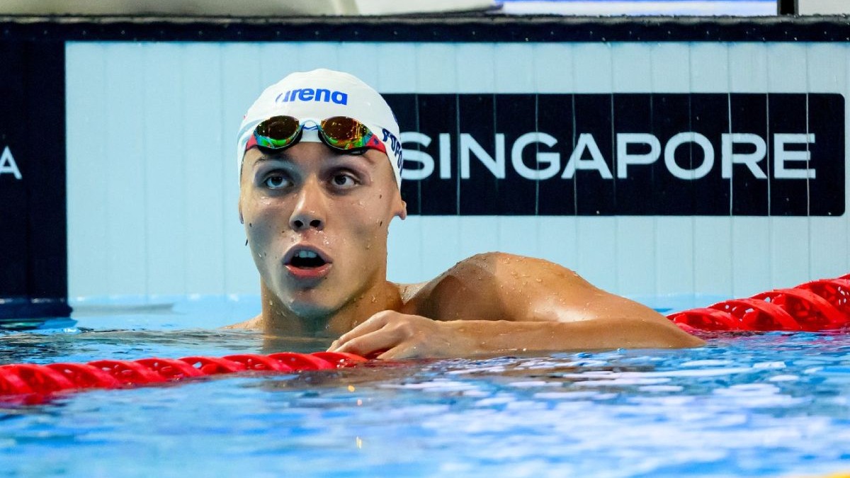 David Popovici, in bazin, Mondiale Singapore 28 iulie 2025