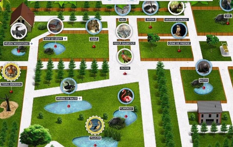 Grădina Zoologică din Bucureşti are hartă interactivă