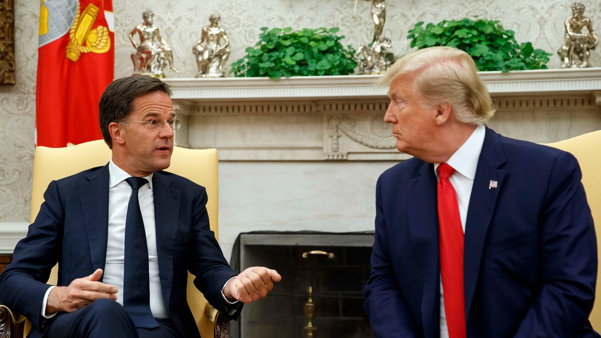 Mark Rutte și Donald Trump Foto Profimedia