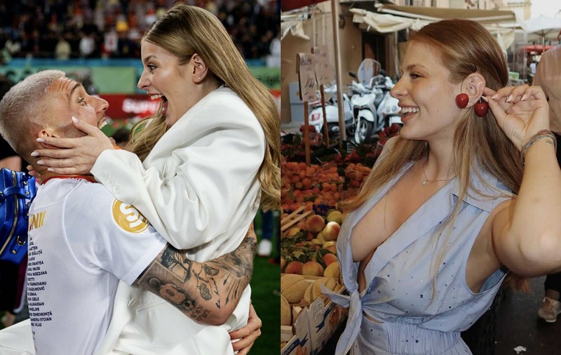 Cum a apărut Antonia Salanta, iubita fotbalistului Daniel Bîrligea, într-o piață din Italia. Îmbrăcată într-o rochie decoltată, imediat a atras atenția