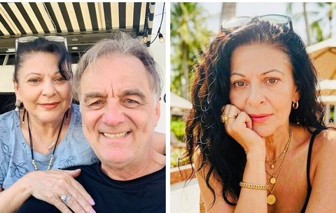 Elena Carstea si sotul ei, Glenn