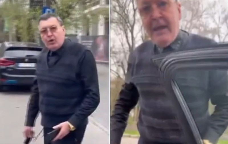 Milionarul Dan Nicorescu, filmat când agresează o femeie, supărat că a parcat în fața casei lui. A fost audiat la Poliție