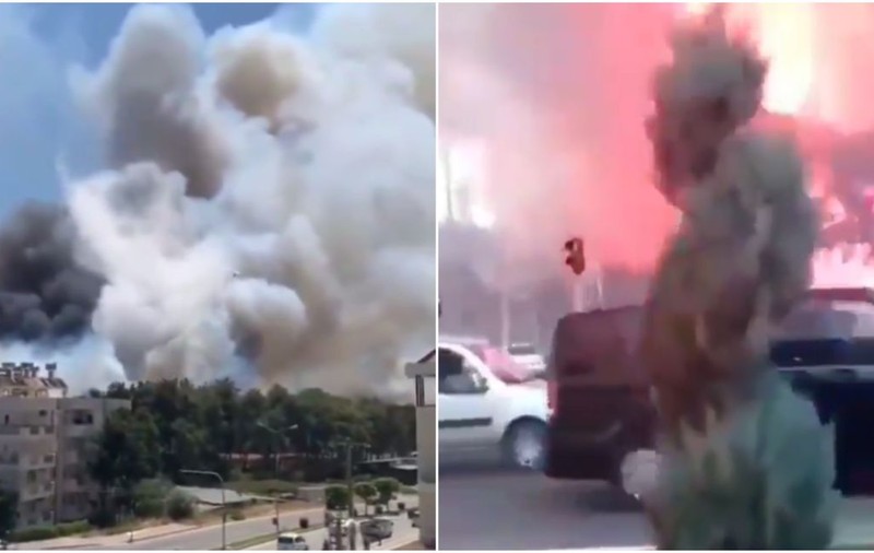 Zeci de clădiri, evacuate din cauza unui incendiu masiv care a izbucnit în sudul Turciei. Primar: „Nu am mai văzut așa ceva”