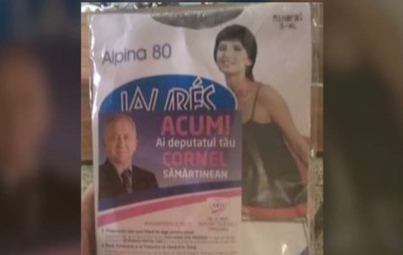 Chiloti şi ciorapi de damă, cadouri în alegerile parlamentare 2012