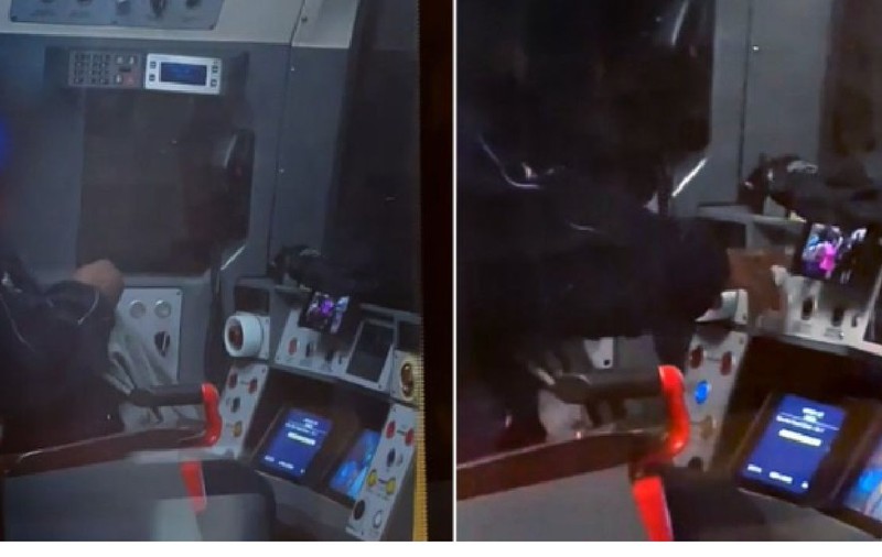 Conductor dat afară, după ce a fost filmat când tricota și se uita la videoclipuri în timp ce metroul mergea, la Londra | VIDEO
