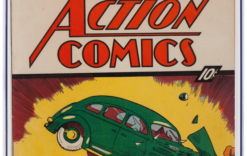Un rar exemplar al revistei de benzi desenate cu prima apariție a lui Superman, din 1938, s-a vândut la licitație pentru o sumă record