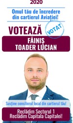 Lucian-Toader Făiniș, candidat al Alianței Electorale Pro București 2020