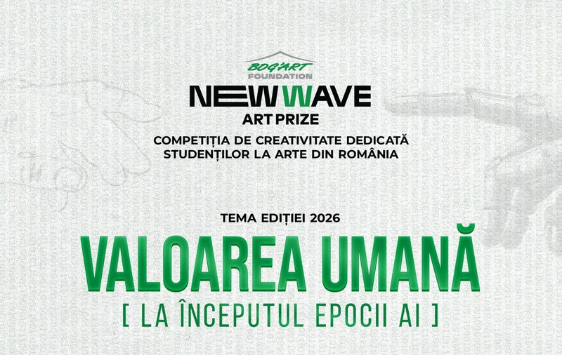 Fundaţia Bog’Art oferă premii de 10.000 de euro la NEW WAVE Art Prize, ediția 2026. Inteligenţa artificială, temă de concurs pentru studenţii la arte