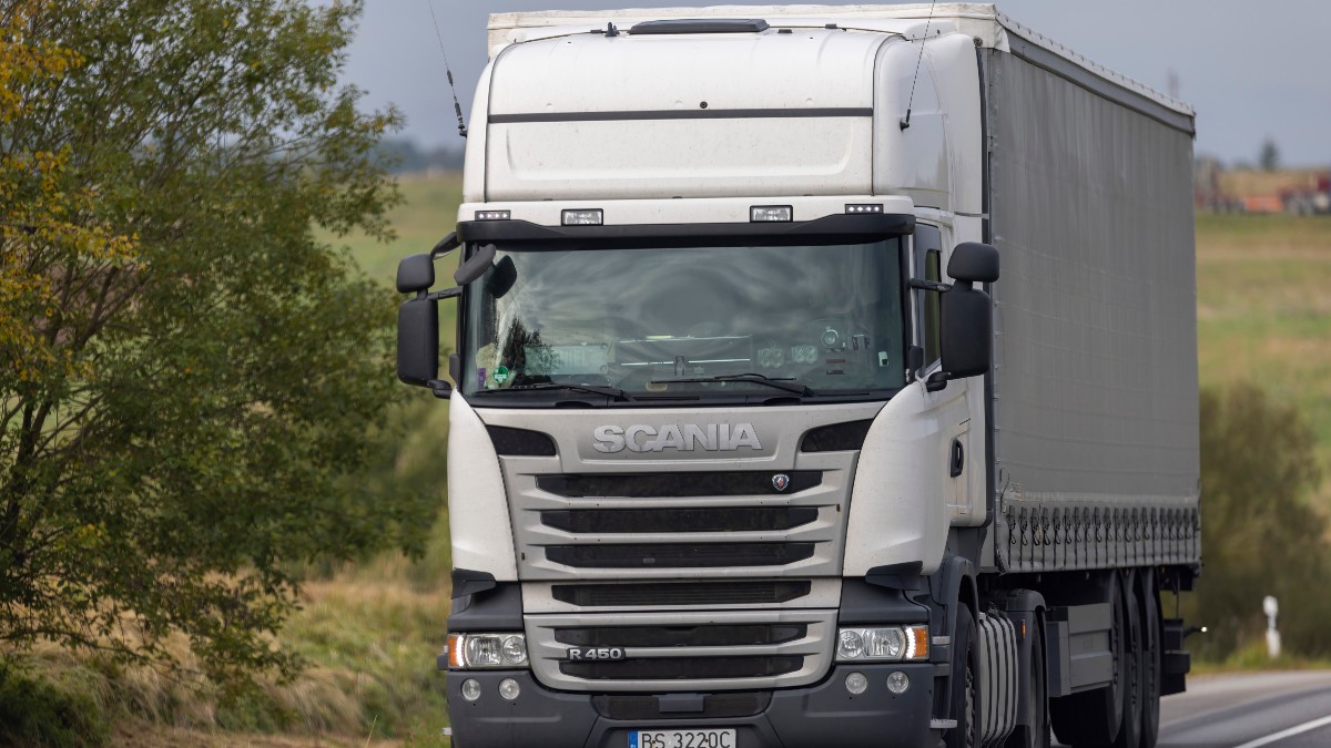un tir Scania