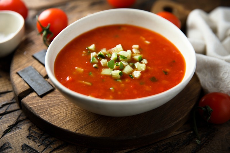 Rețete cu roșii - gazpacho