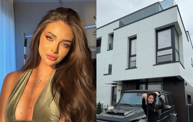 Imagini cu noua casă a Andreei Bostănică. La doar 20 de ani și-a cumpărat vilă de lux în Pipera