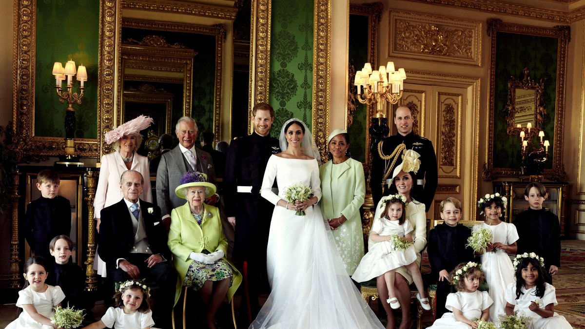 Imagini cu Meghan și prințul Harry alături de întreaga familie regală