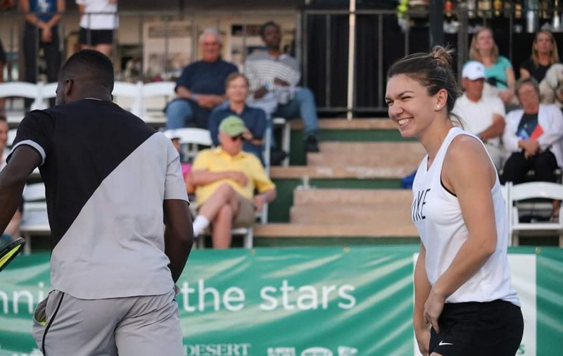 Gest uriaș pentru copiii cu autism: Simona Halep, la un eveniment caritabil la Indian Wells! A făcut echipă de dublu cu antrenorul Darren Cahill | FOTO