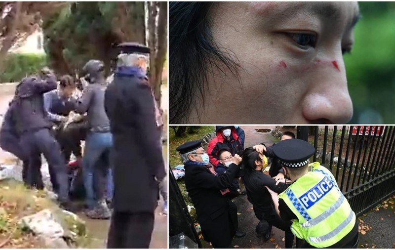 Un protestatar din Hong Kong a fost luat de pe stradă, dus în curtea consulatului Chinei și bătut, la Manchester