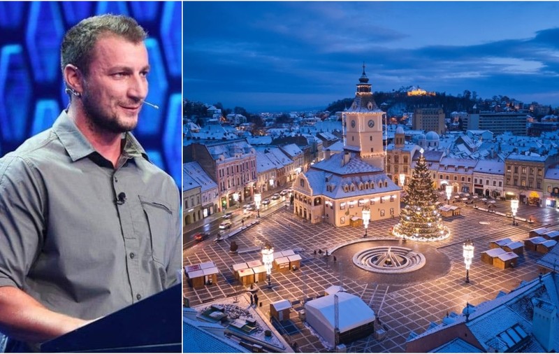 Ce a apărut în mijlocul Brașovului, printre clădirile istorice. Fotografia virală postată de Marian Godină pe internet: „Cum vi se pare kitsch-ul?”